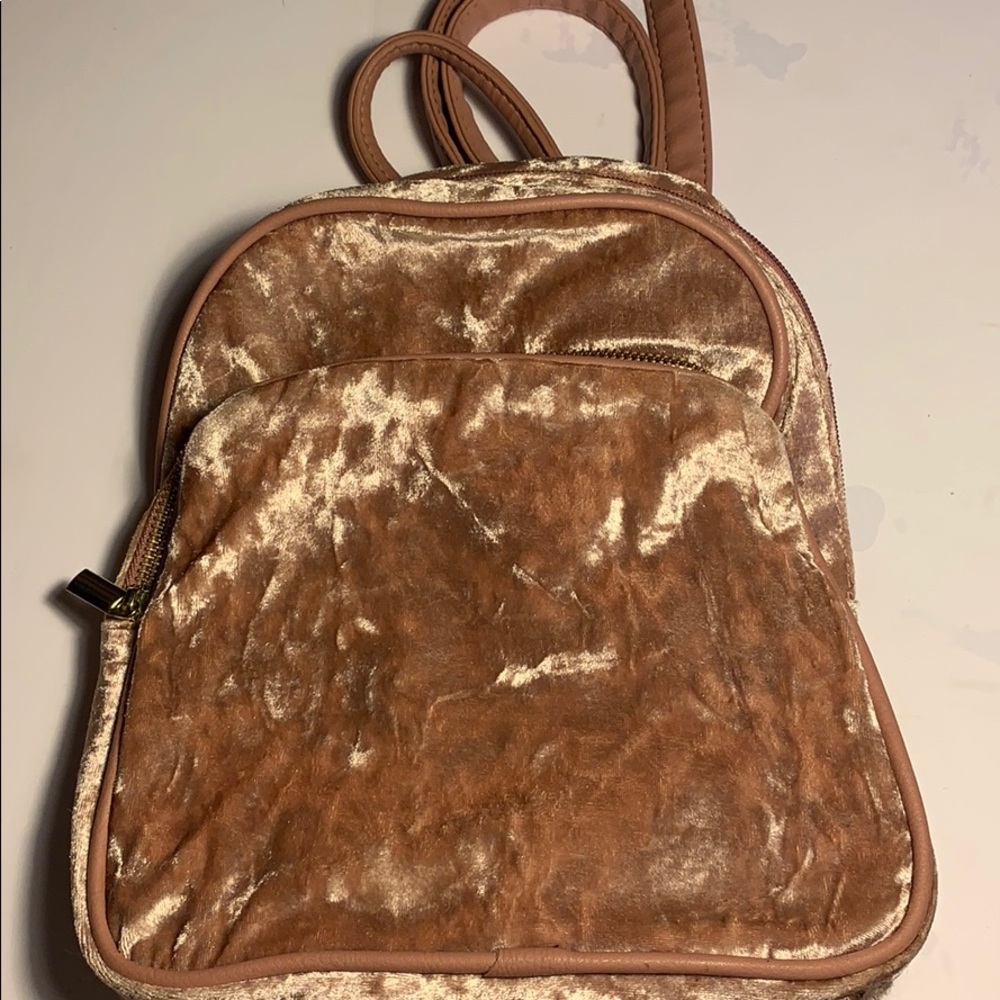 Velvet mini backpack